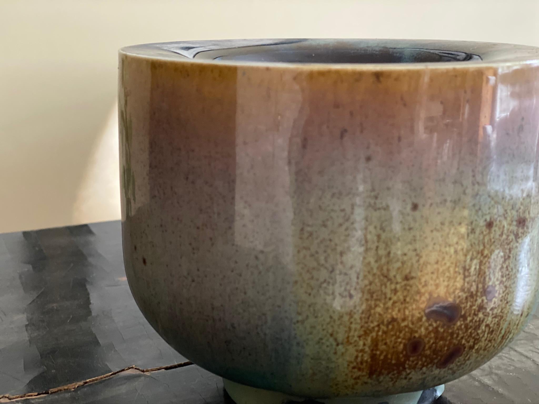 Vaso tedesco in ceramica multicolore di Walther Zander in vendita 6