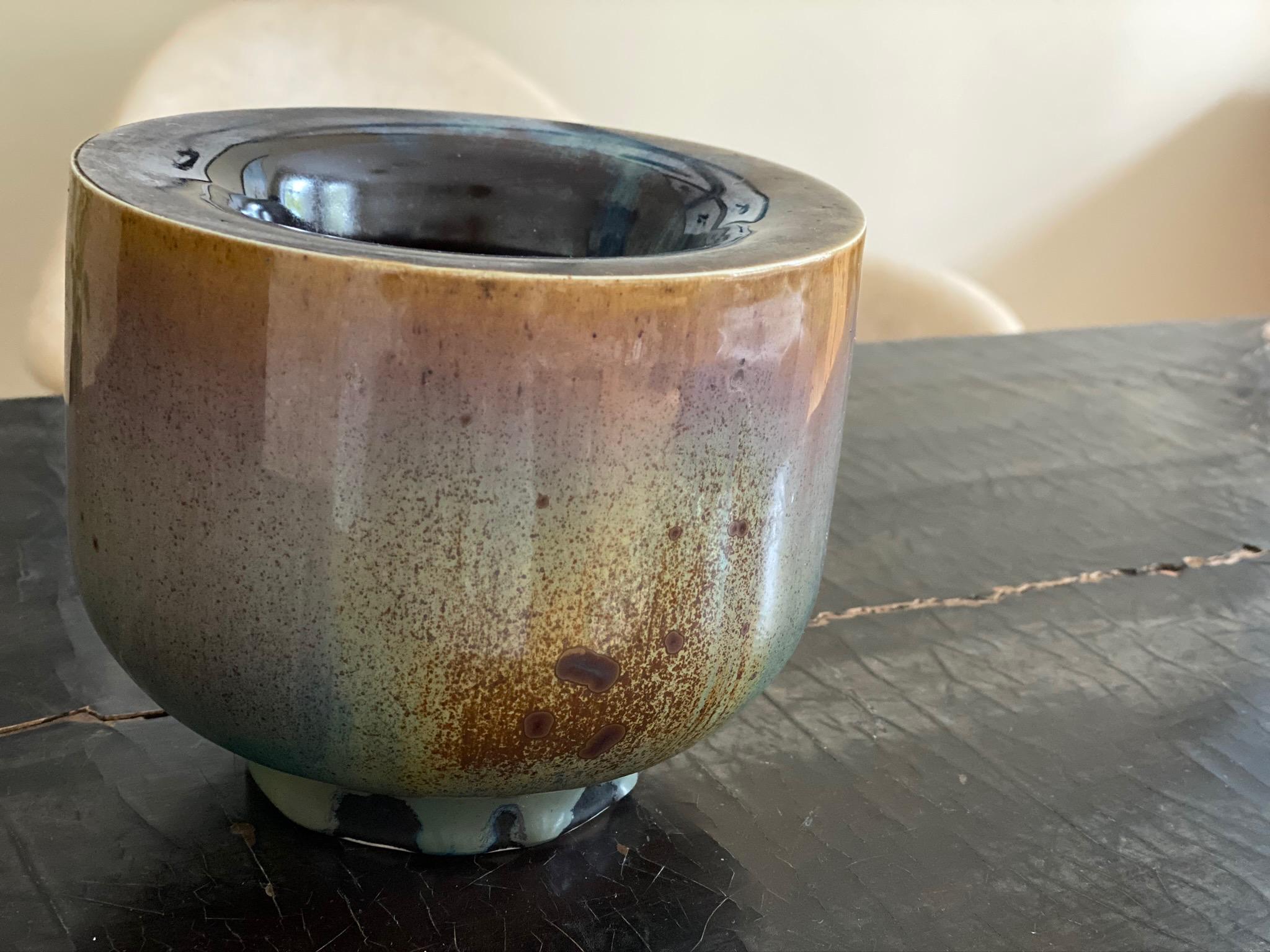 Vaso tedesco in ceramica multicolore di Walther Zander in vendita 8