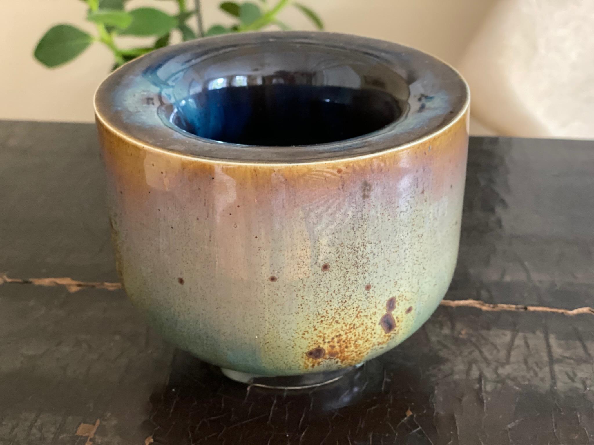 Vaso tedesco in ceramica multicolore di Walther Zander in vendita 10