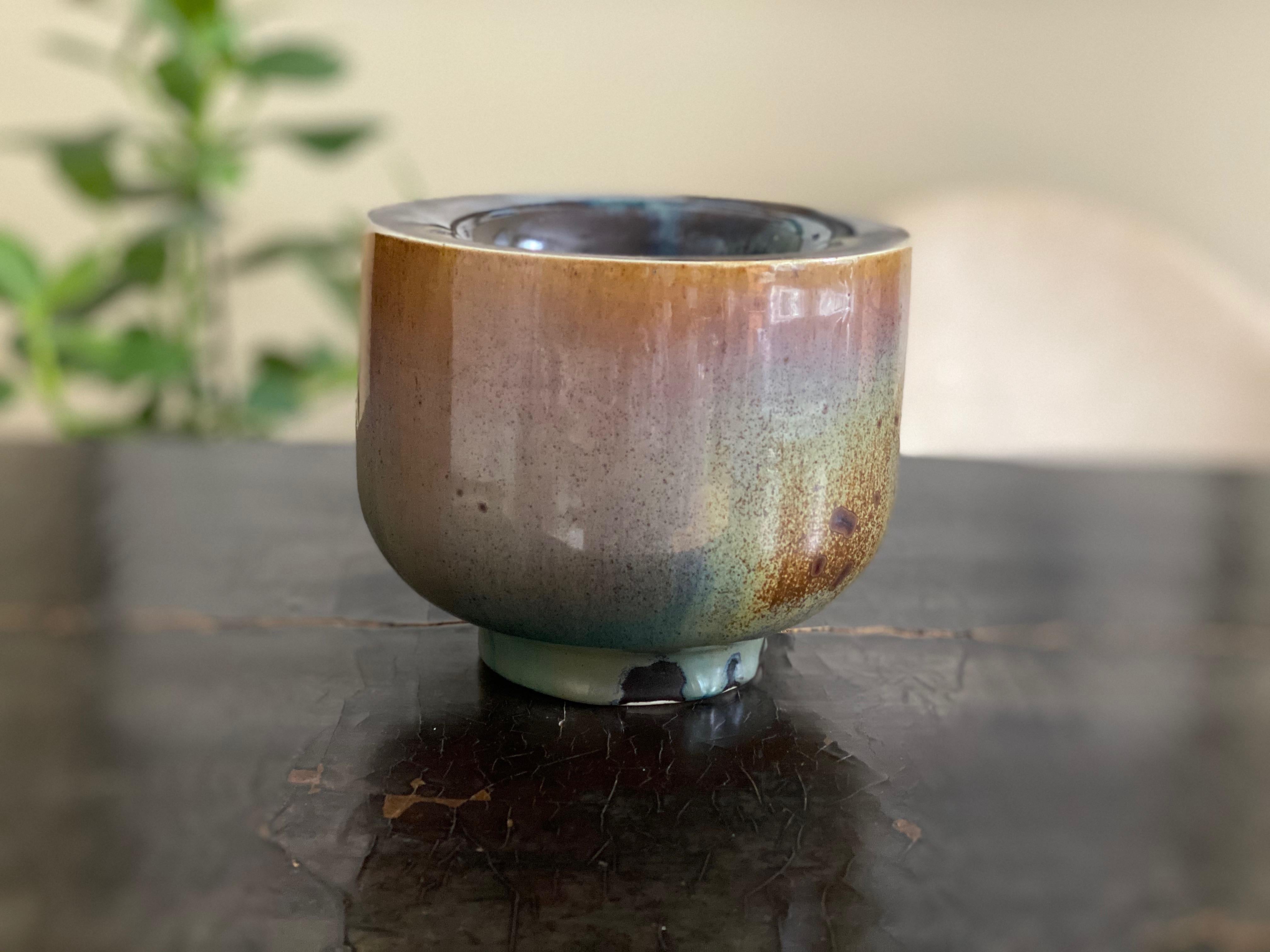 Fine XIX secolo Vaso tedesco in ceramica multicolore di Walther Zander in vendita