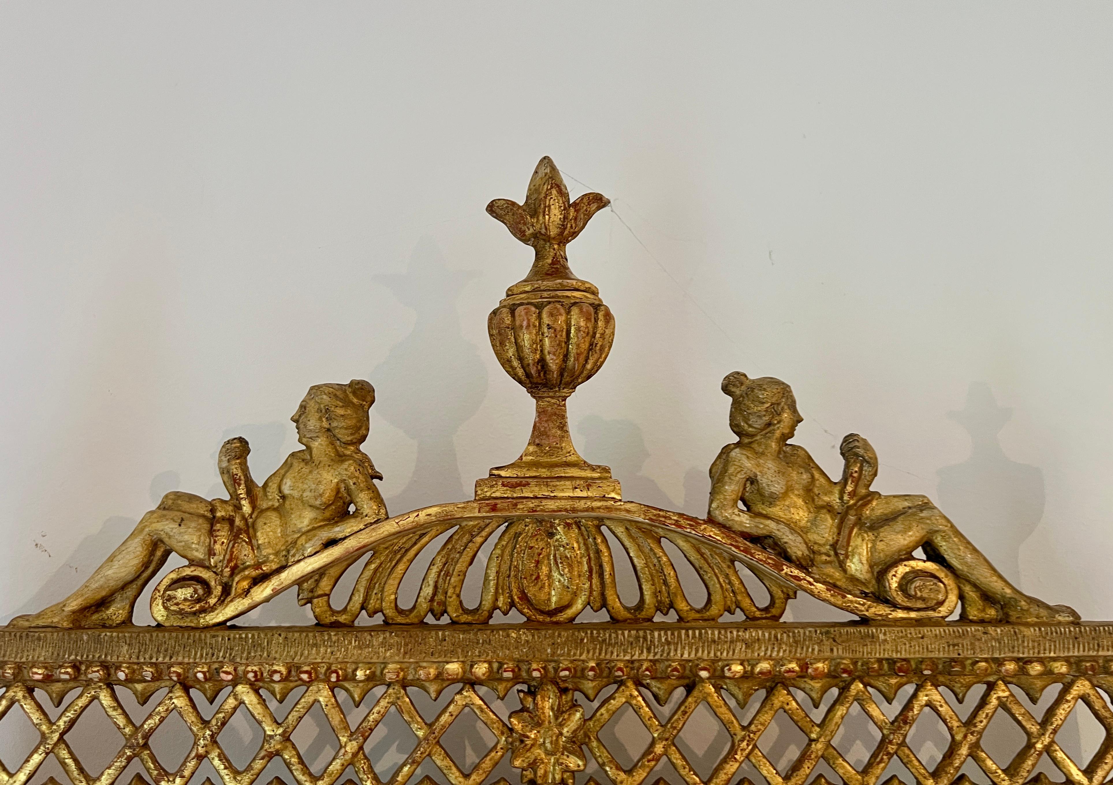 Deutscher klassizistischer Spiegel von Stobwasser, Berlin oder Braunschweig, um 1800 im Zustand „Gut“ im Angebot in Worpswede / Bremen, DE
