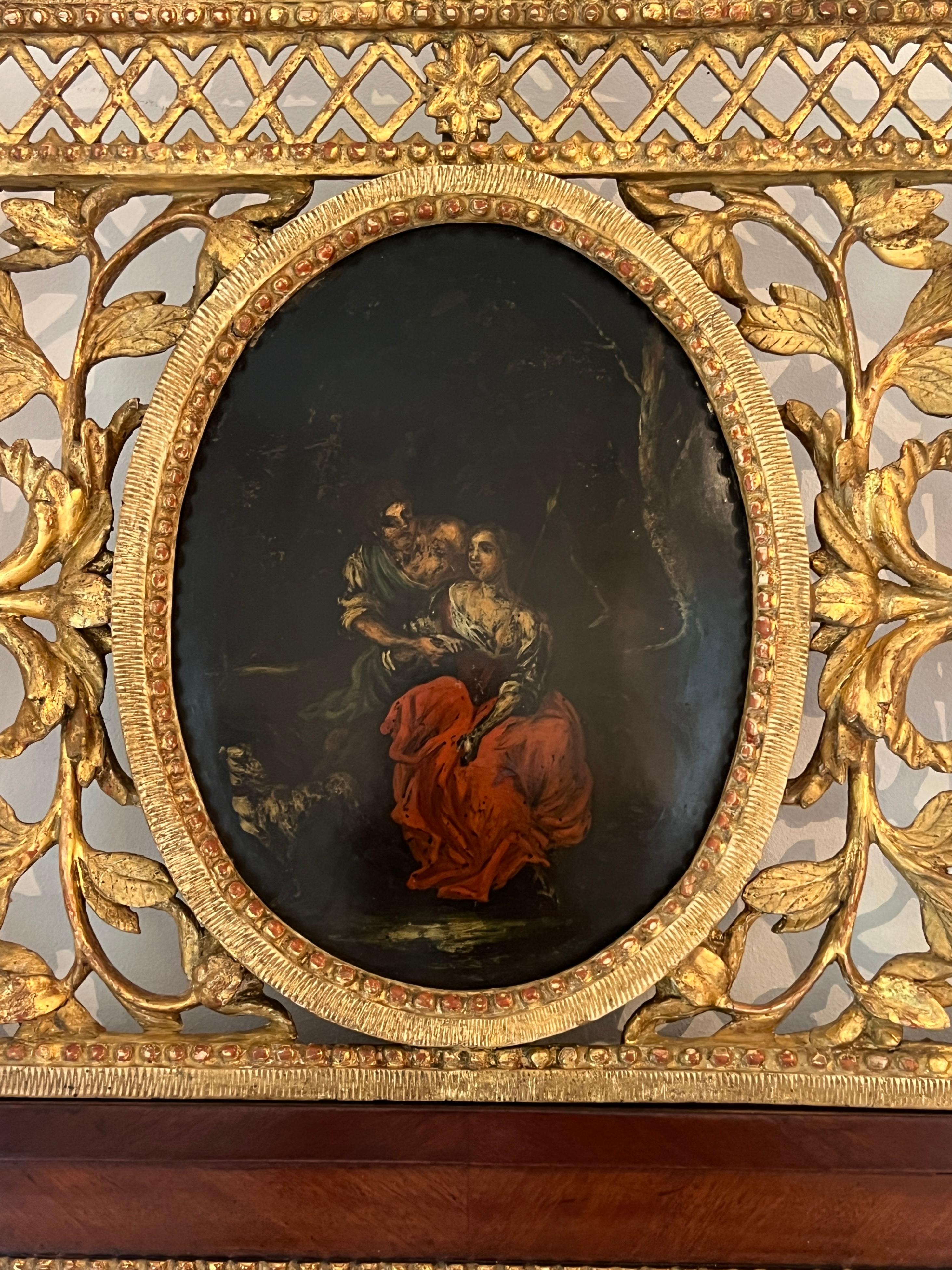 Deutscher klassizistischer Spiegel von Stobwasser, Berlin oder Braunschweig, um 1800 im Angebot 1
