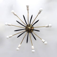 German Nine-Arm Sputnik Light, 1950s