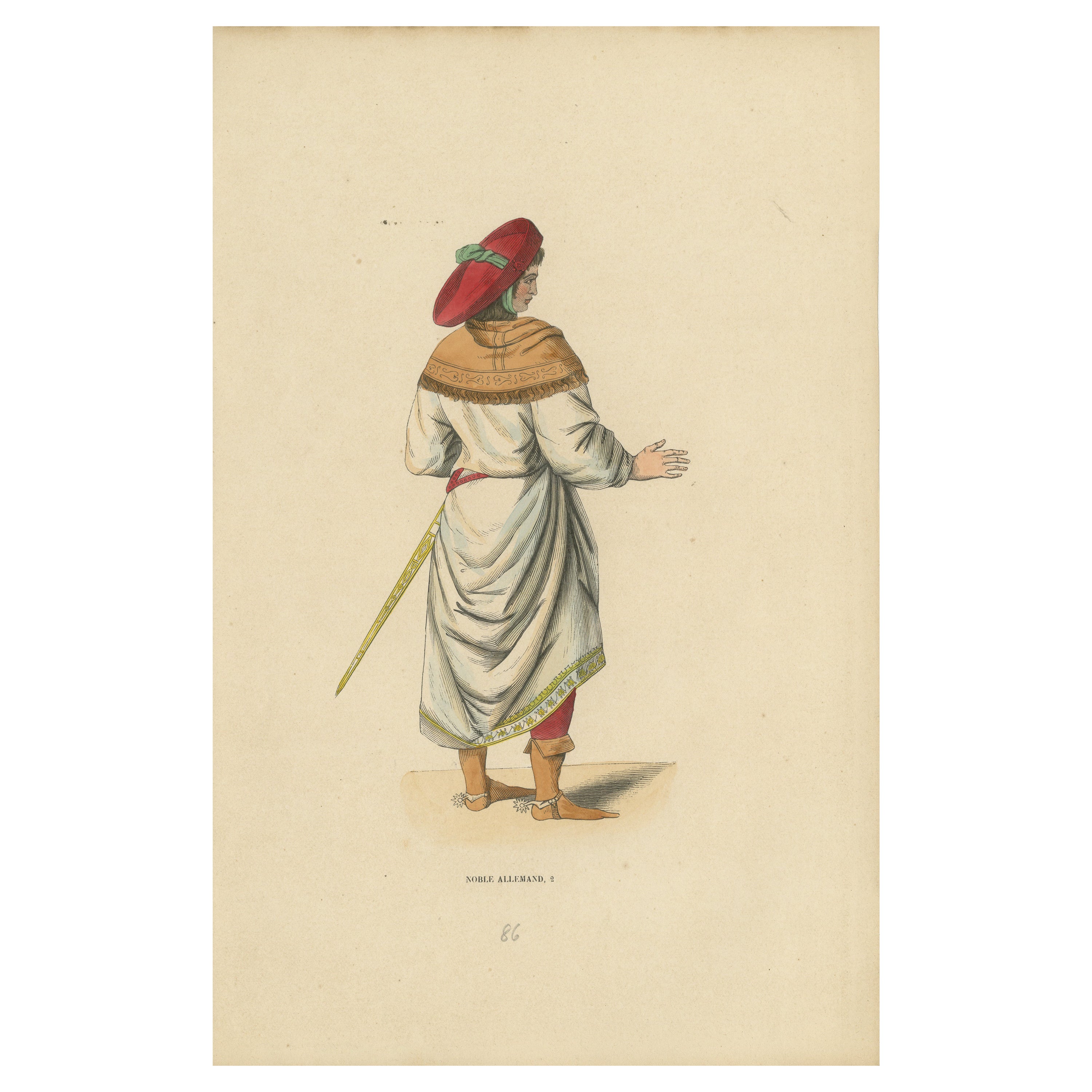 Der deutsche Adlige des Mittelalters: Eleganz im Profil, 1847