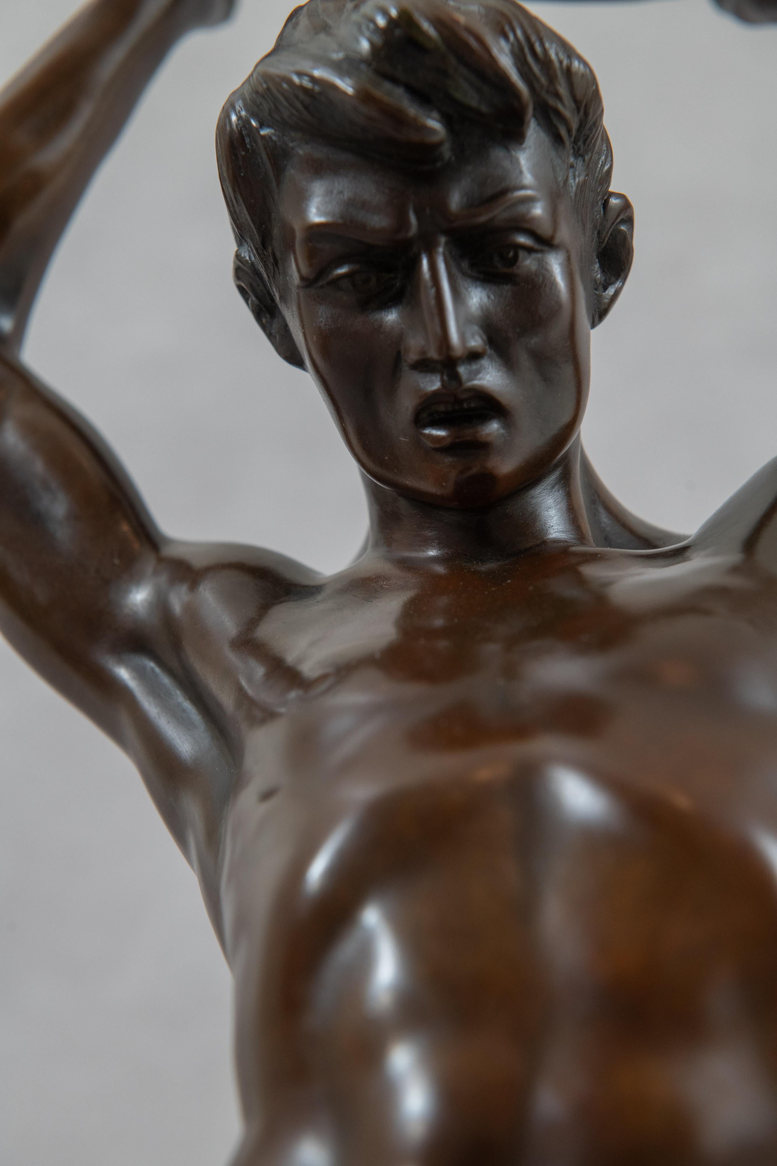 Warrior masculin nu allemand Otto Schmidt Hofer, vers 1910 en vente 3