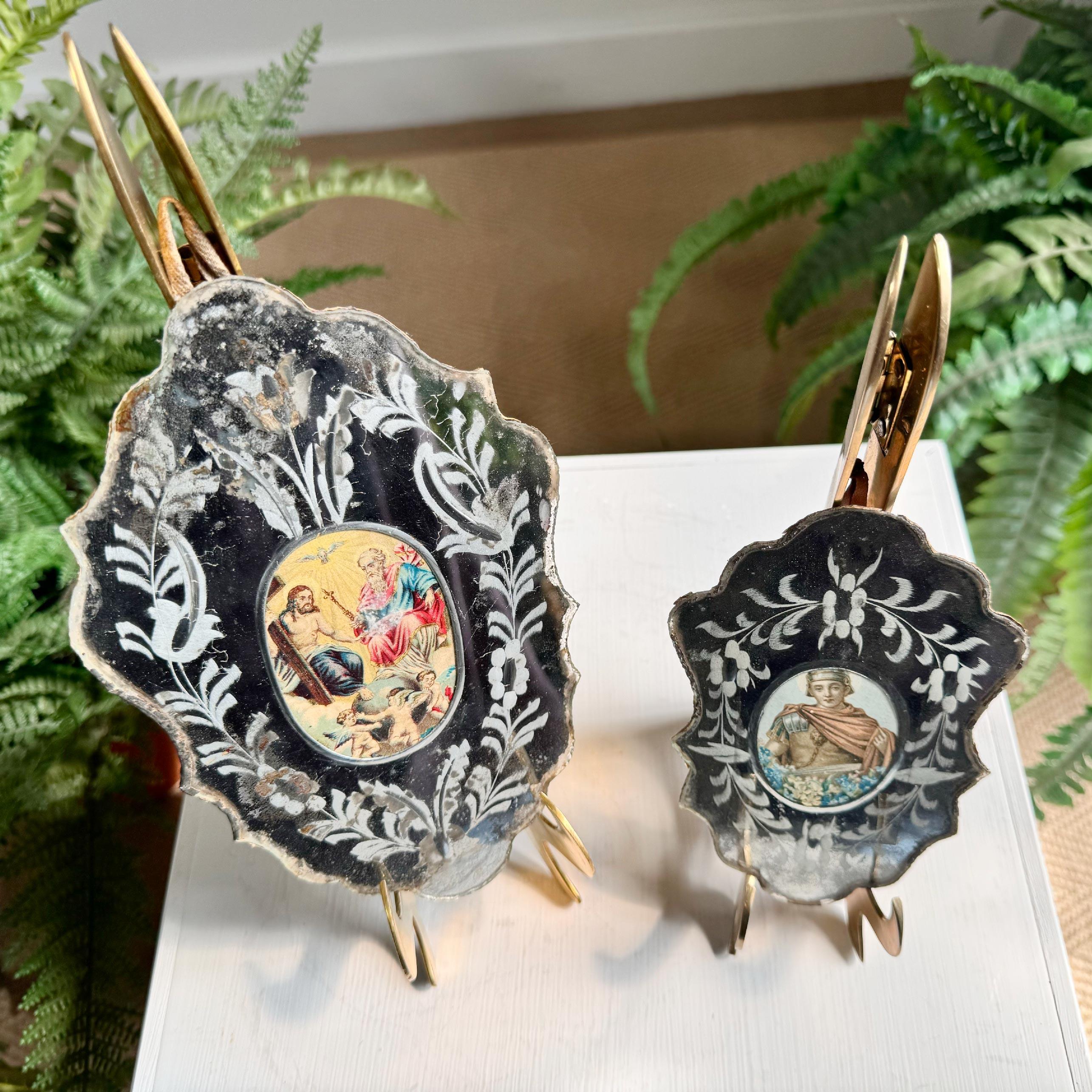 German Nuns' Mirrors circa 1800 For Sale 1