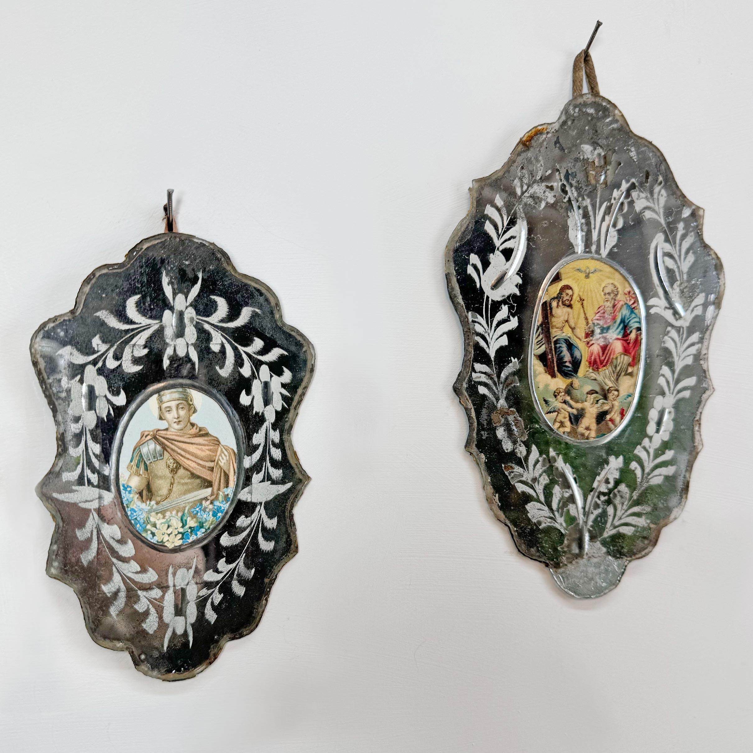 German Nuns' Mirrors circa 1800 For Sale 3