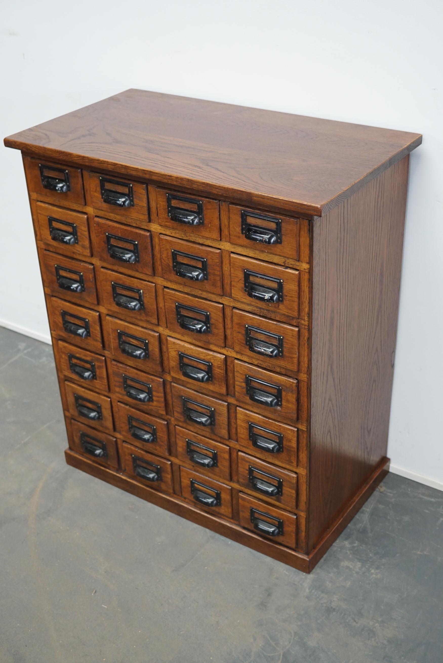 German Oak Apothecary Cabinet, 1930s 7