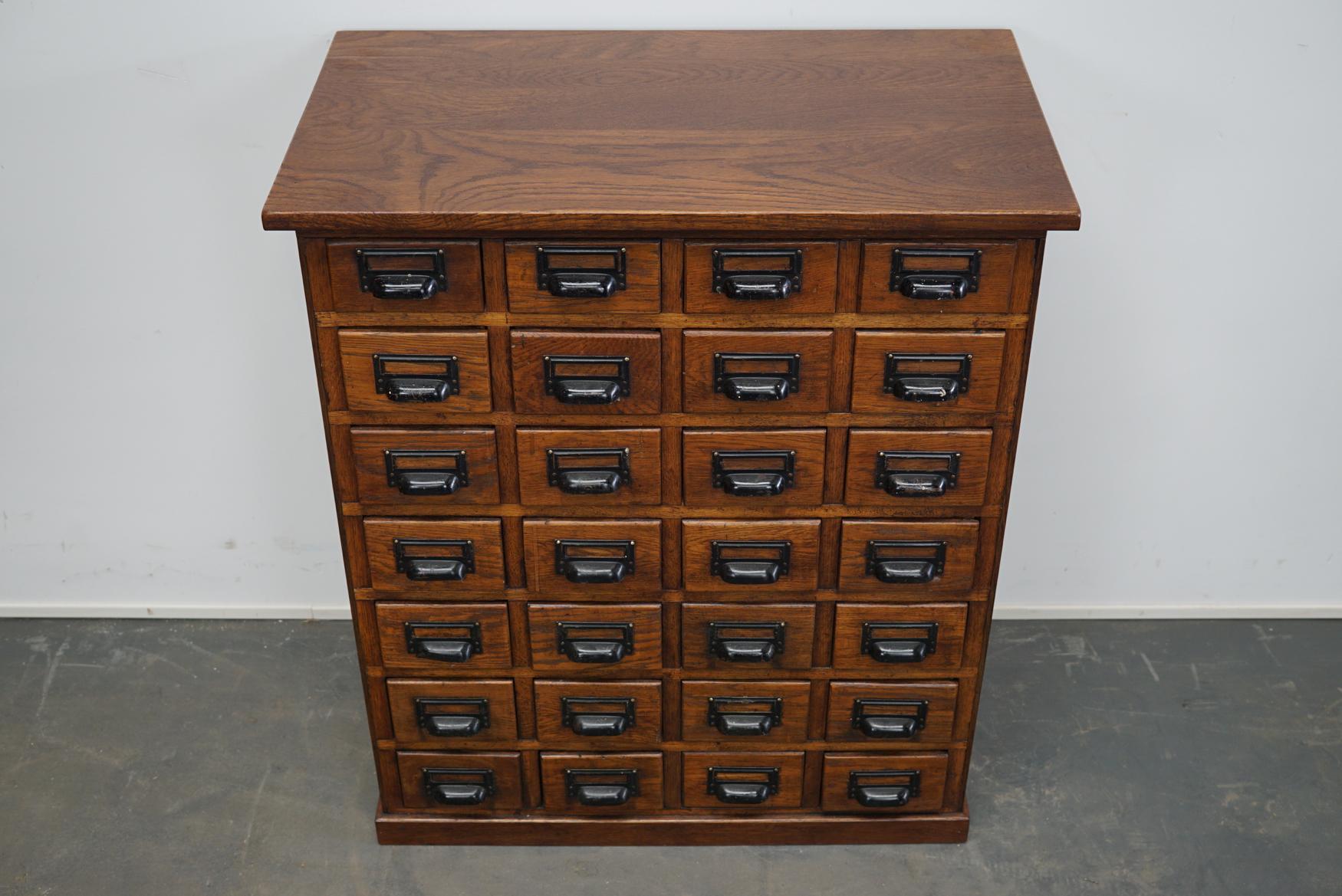 German Oak Apothecary Cabinet, 1930s 9