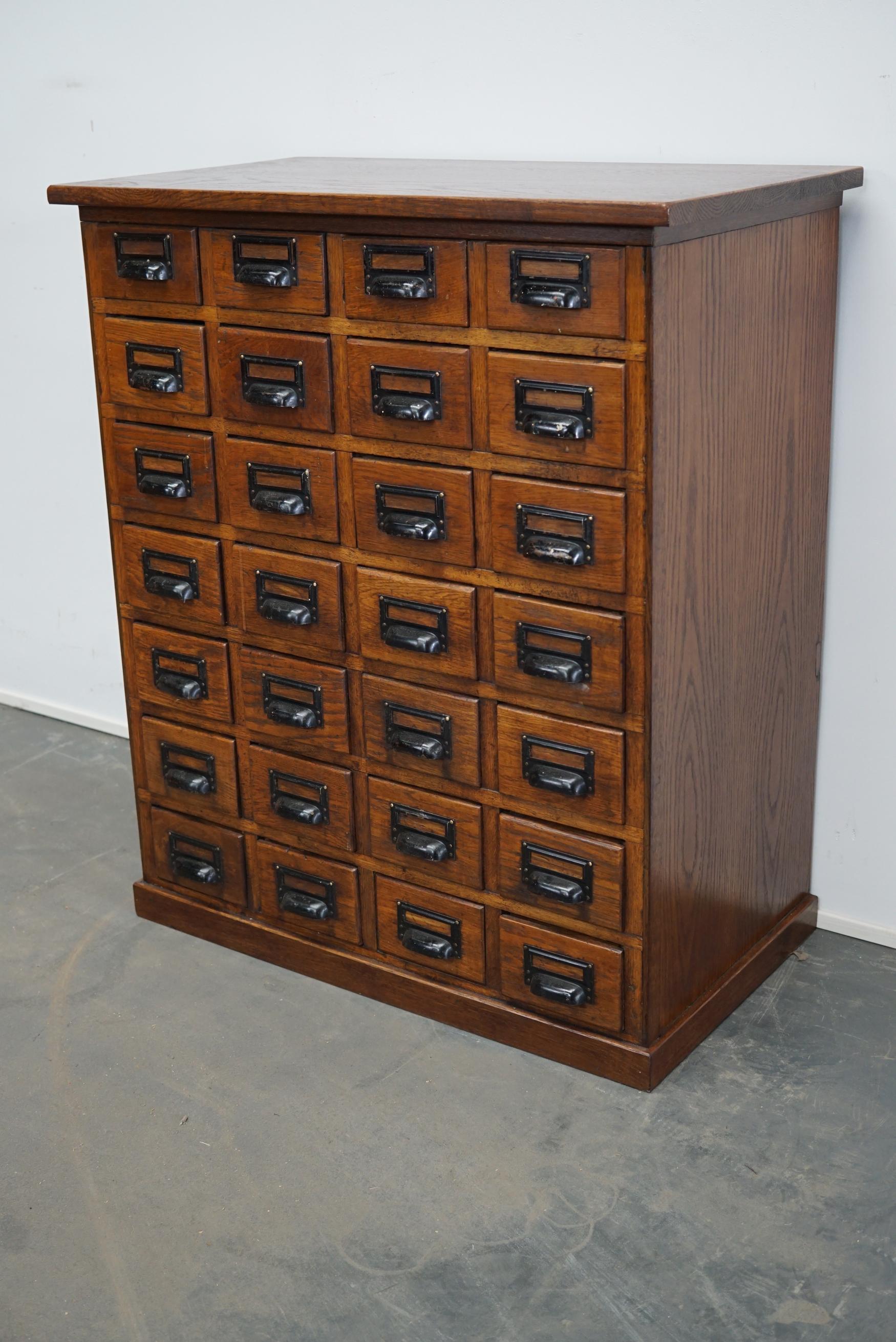 German Oak Apothecary Cabinet, 1930s 4