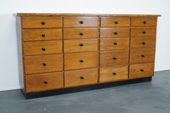 German Oak Apothecary Cabinet, 1950s