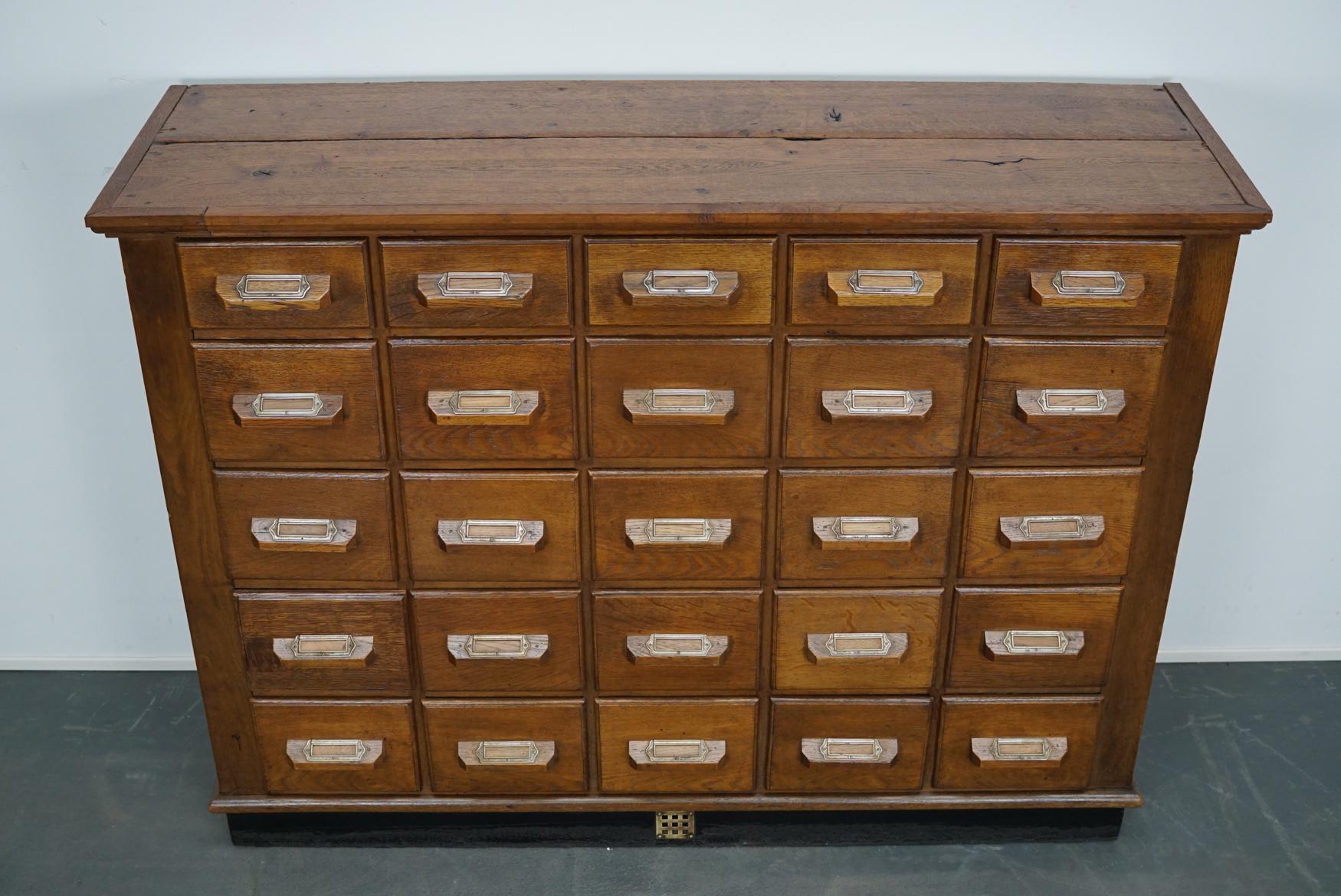 German Oak Apothecary Cabinet, circa 1930s 8