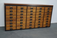 German Oak Apothecary Cabinet, circa 1950s