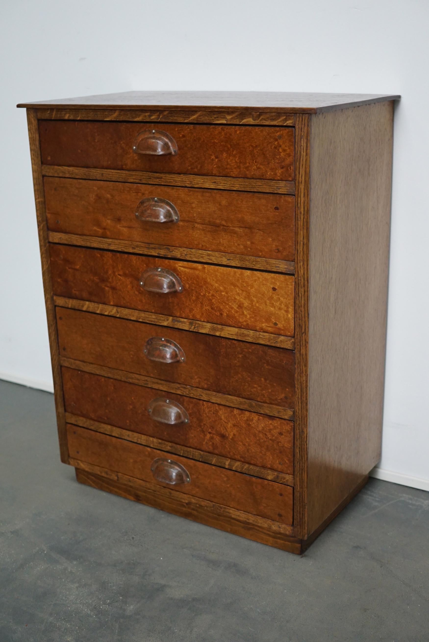 German Oak Apothecary Cabinet, Mid-20th Century 8