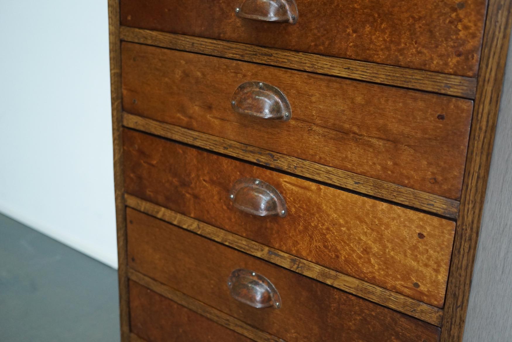 German Oak Apothecary Cabinet, Mid-20th Century 9