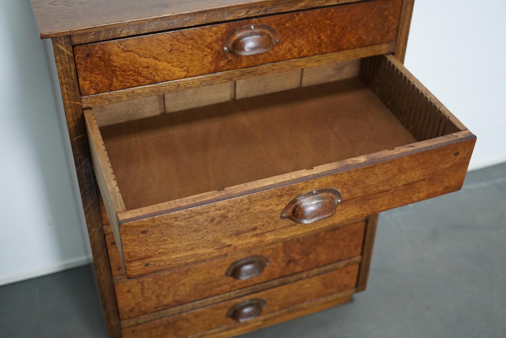 German Oak Apothecary Cabinet, Mid-20th Century 10