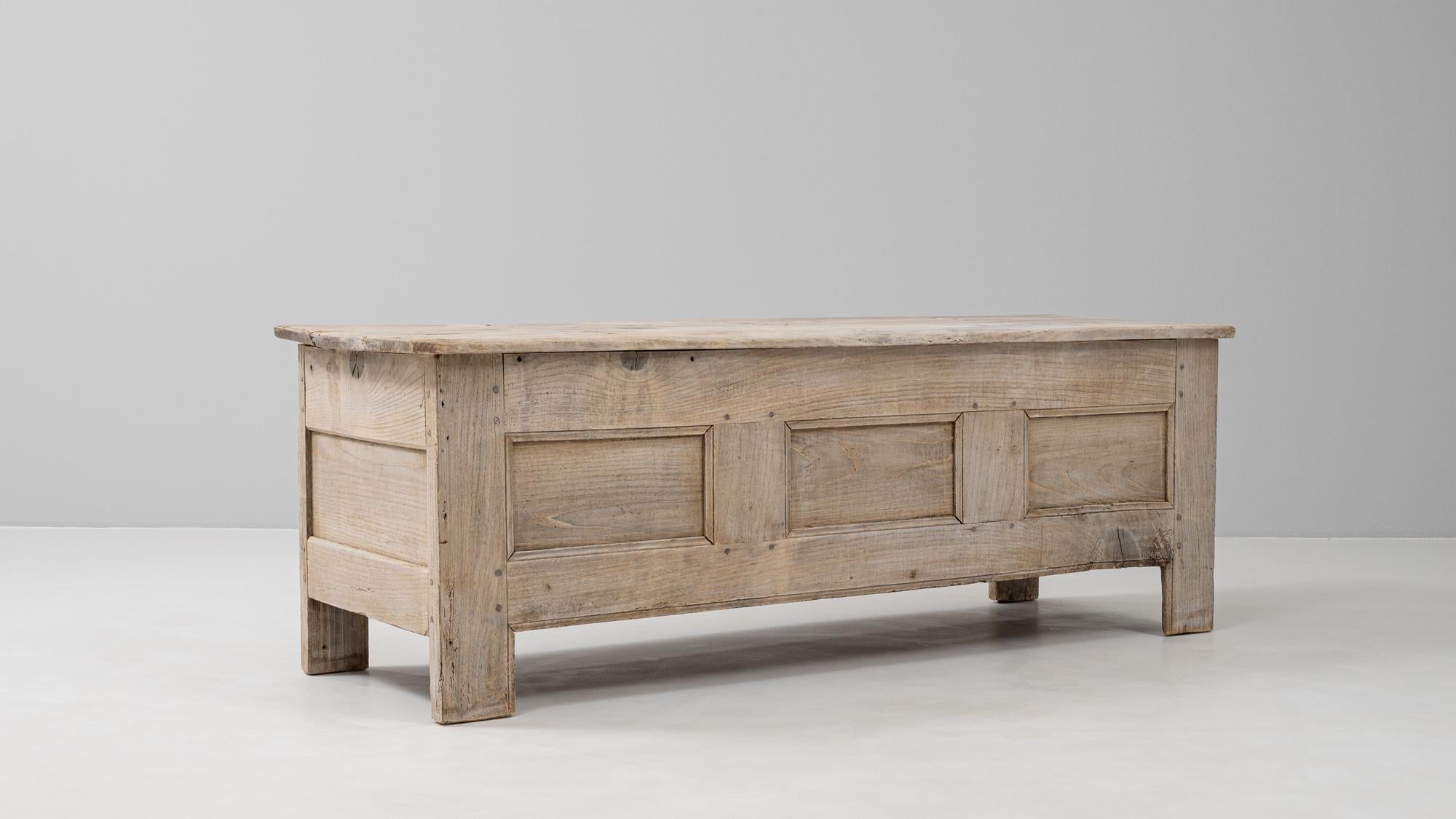 20th Century German Oak Chest For Sale