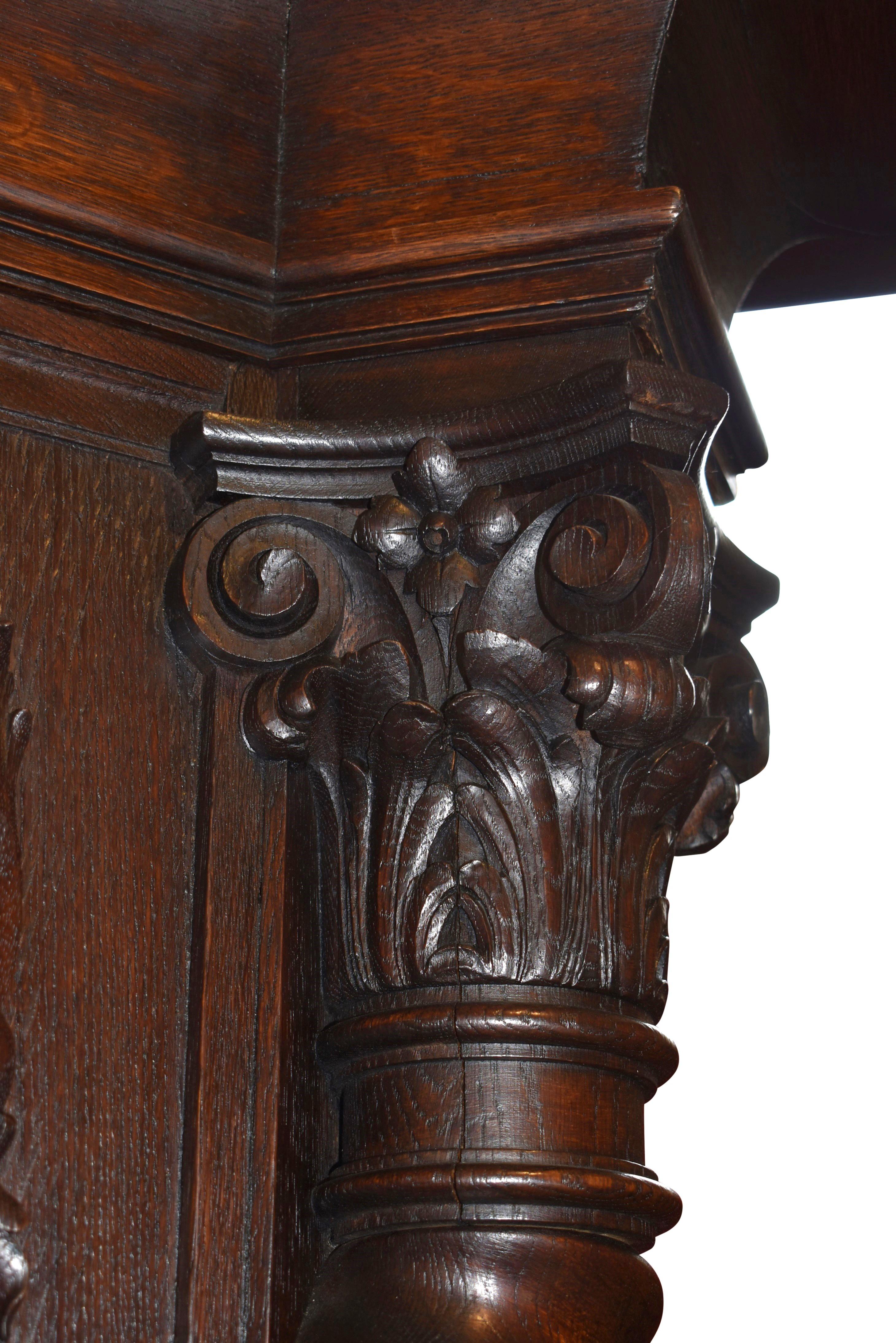 Armadio Danziger tedesco in Oak, circa 1900 In condizioni buone in vendita a Evergreen, CO