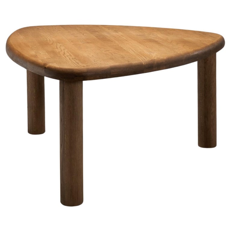 German Oak Dining Table with Triangular Top, Germany 1960s For Sale at ...