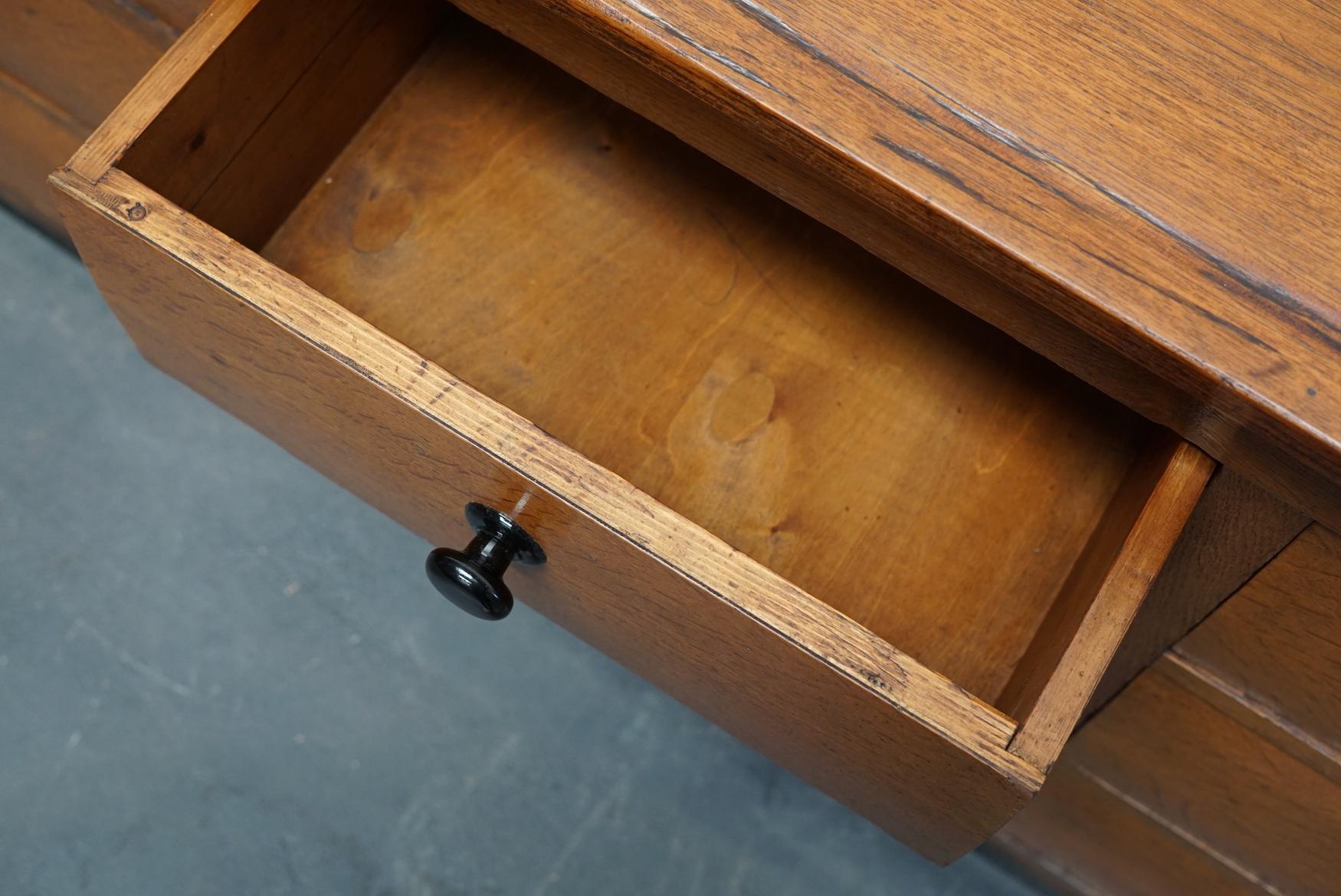 German Oak Industrial Apothecary Cabinet, Mid-20th Century 6