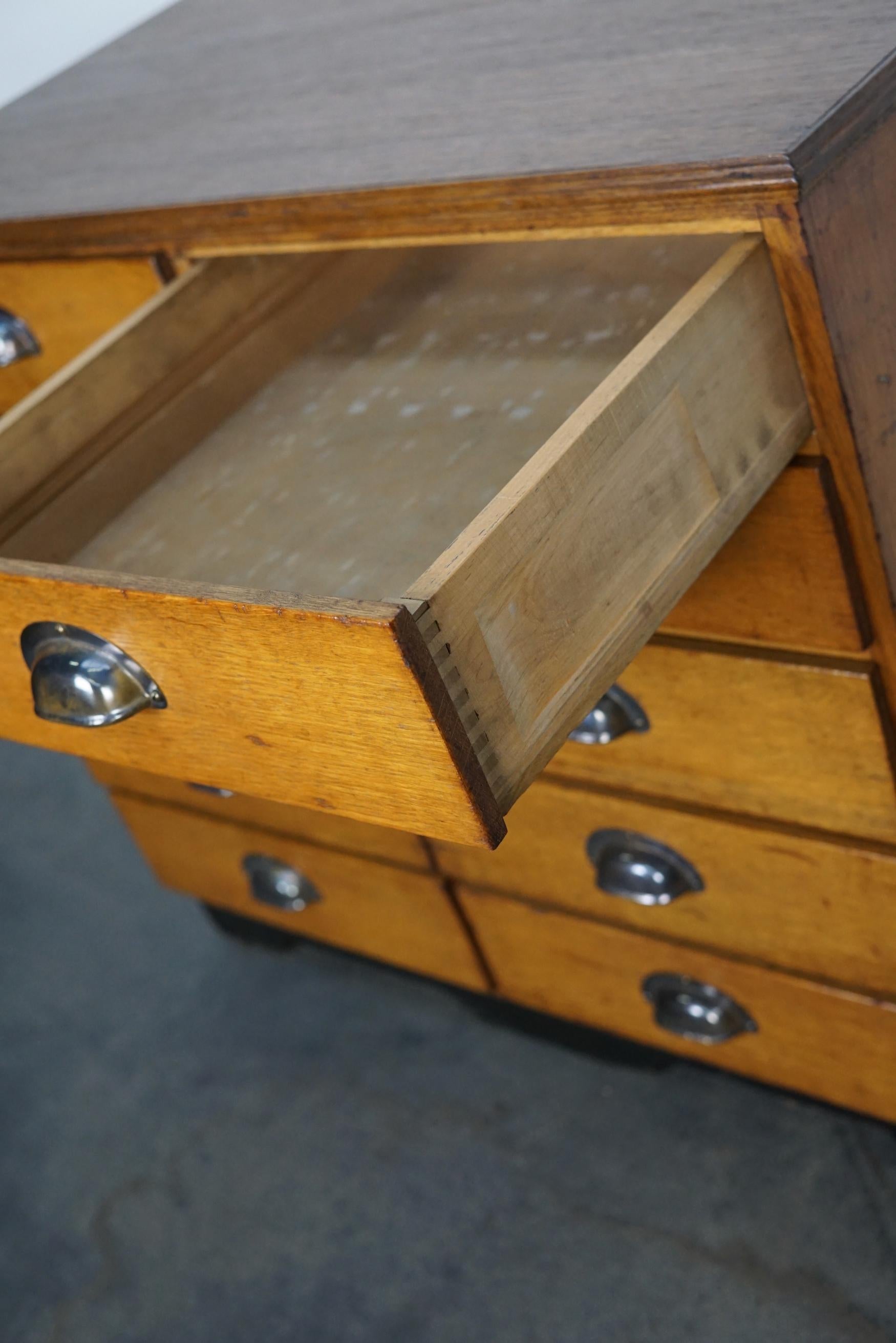German Oak / Pine Apothecary Cabinet or Bank of Drawers, Mid-20th Century For Sale 6