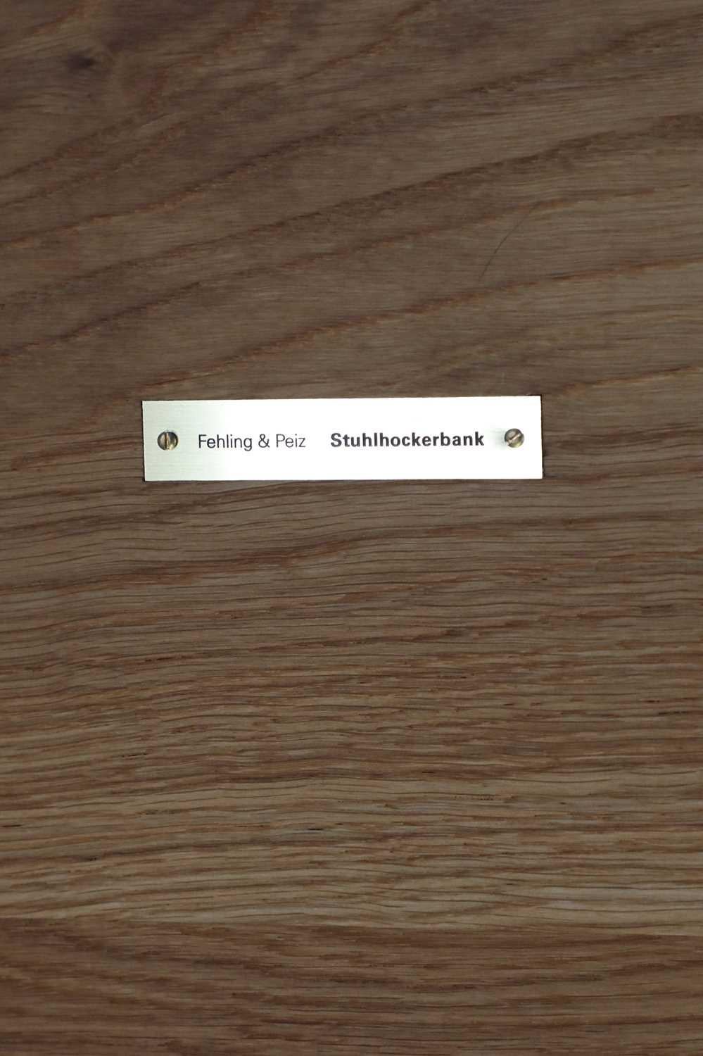 Stuhlhockerbank aus deutscher Eiche von Fehling & Peiz im Angebot 3