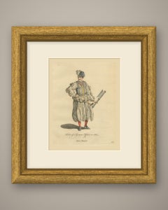 German Officer with Battle Axe in Plumed Cap and Full Breeches, 1588, 1757