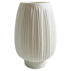 German Op Art Bisque Porcelain Vase by Heinrich