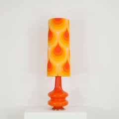 German orange This floor lamp was made in the 70s. It co1970s Floor - Table Lamp