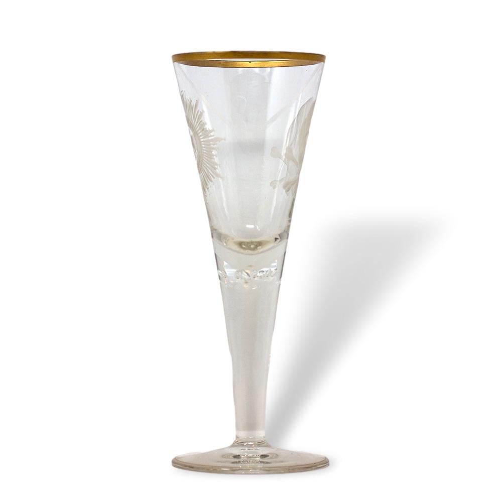 Fait main Flute allemande surdimensionnée en verre Memento Mori en vente