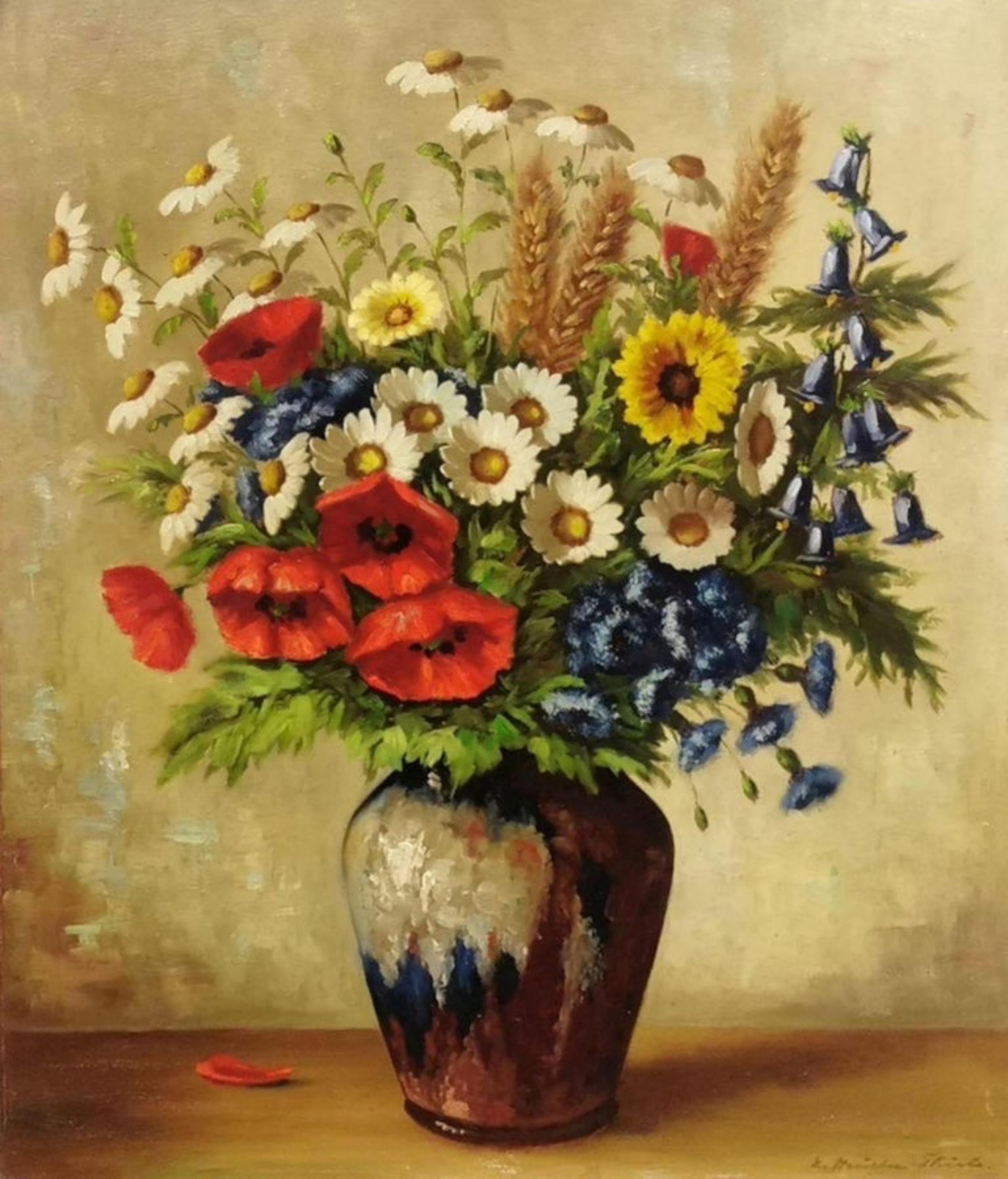 Oiled German Painter of the 19th Century 