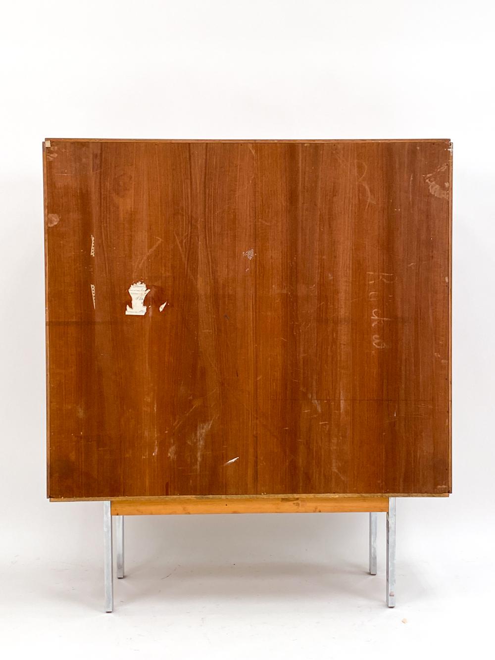 Credenza tedesca in palissandro e cromo con decorazione a intarsio, circa anni '60 in vendita 4