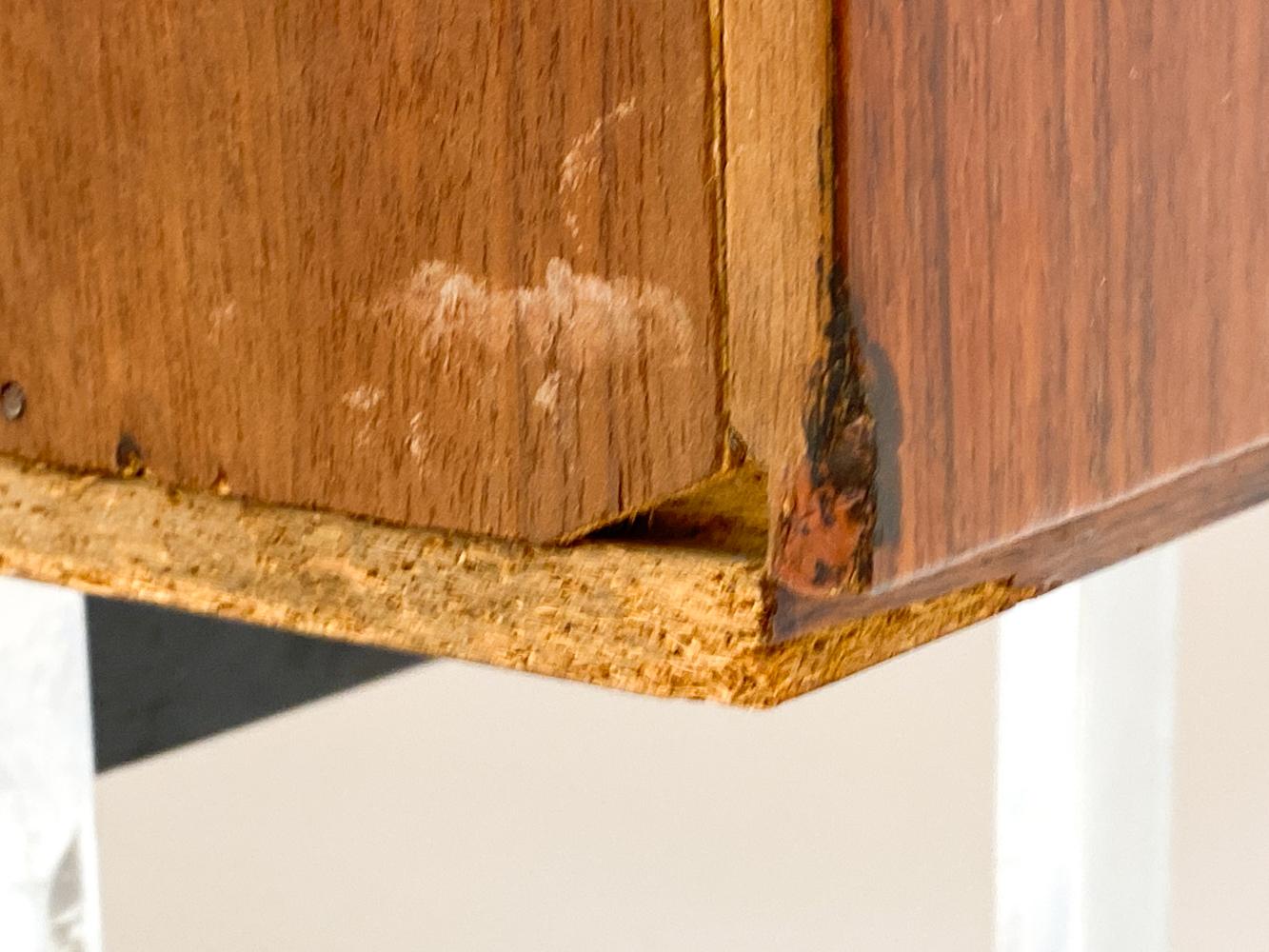 Credenza tedesca in palissandro e cromo con decorazione a intarsio, circa anni '60 in vendita 6