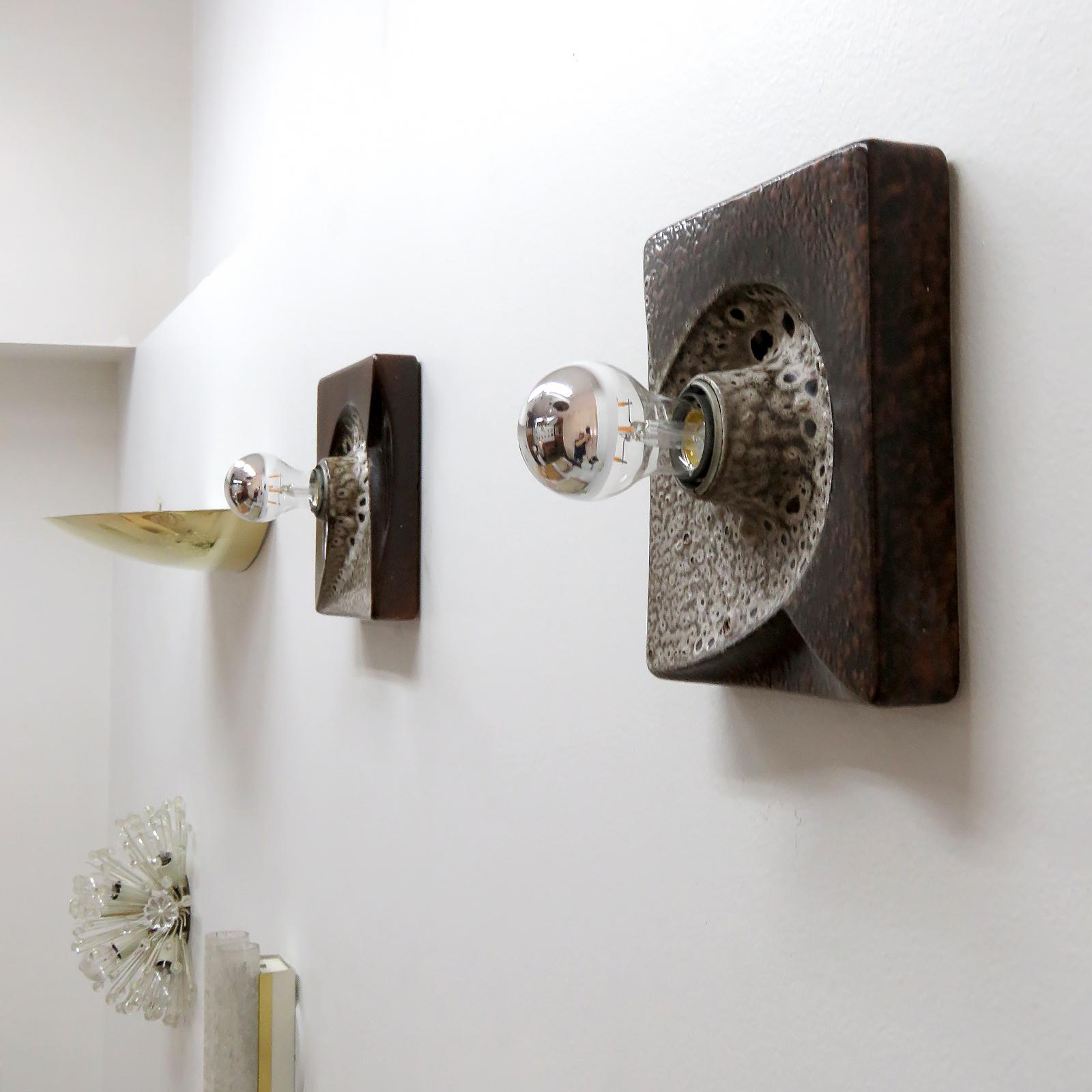 Tedesco Lampade da parete in ceramica di Pan, 1960 in vendita