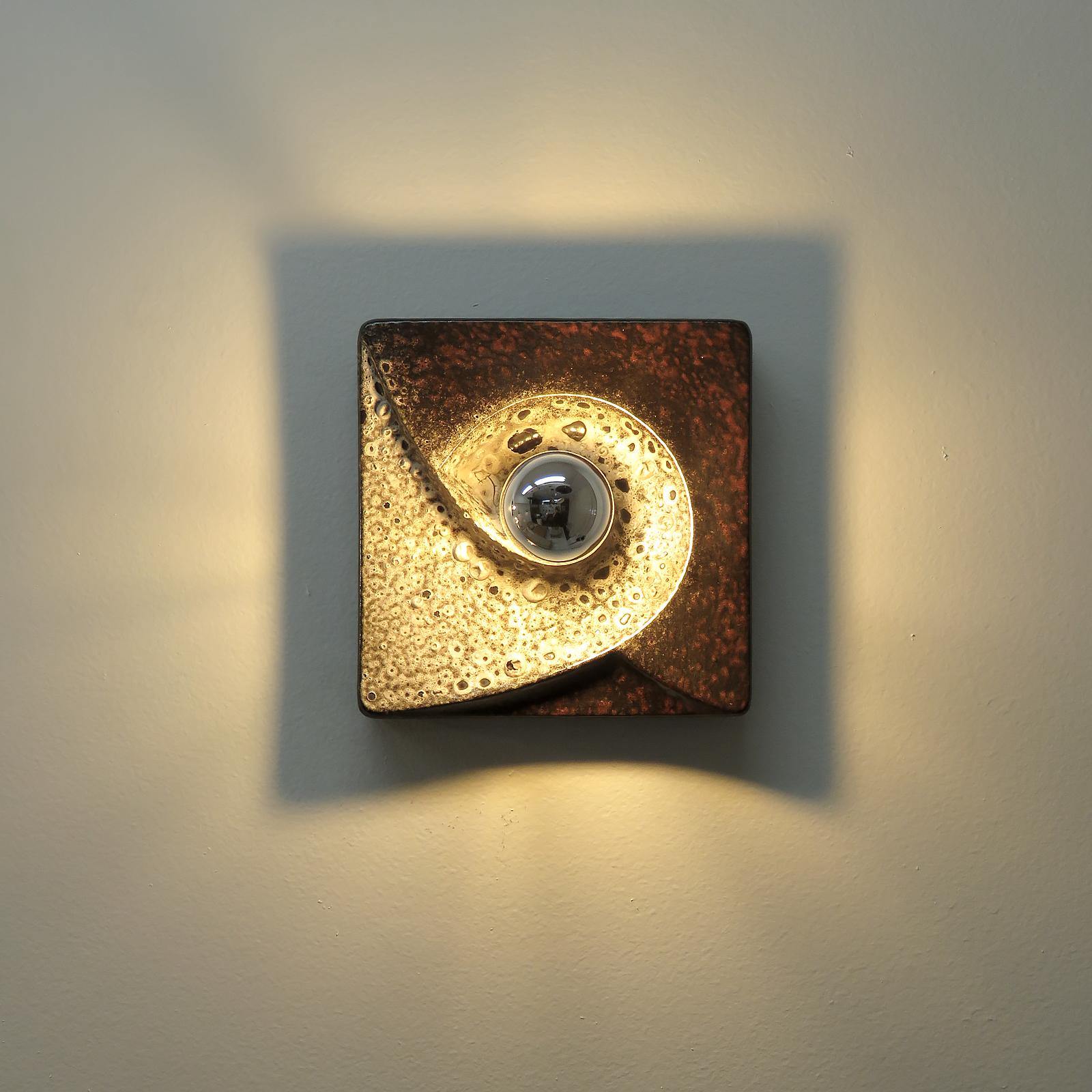 Metà XX secolo Lampade da parete in ceramica di Pan, 1960 in vendita