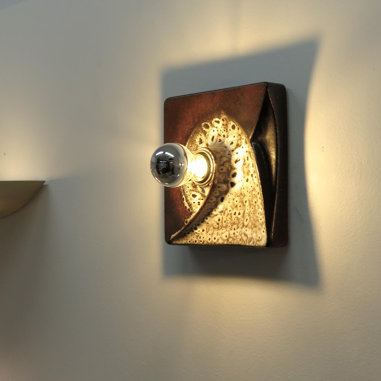 Lampade da parete in ceramica di Pan, 1960 in vendita 1