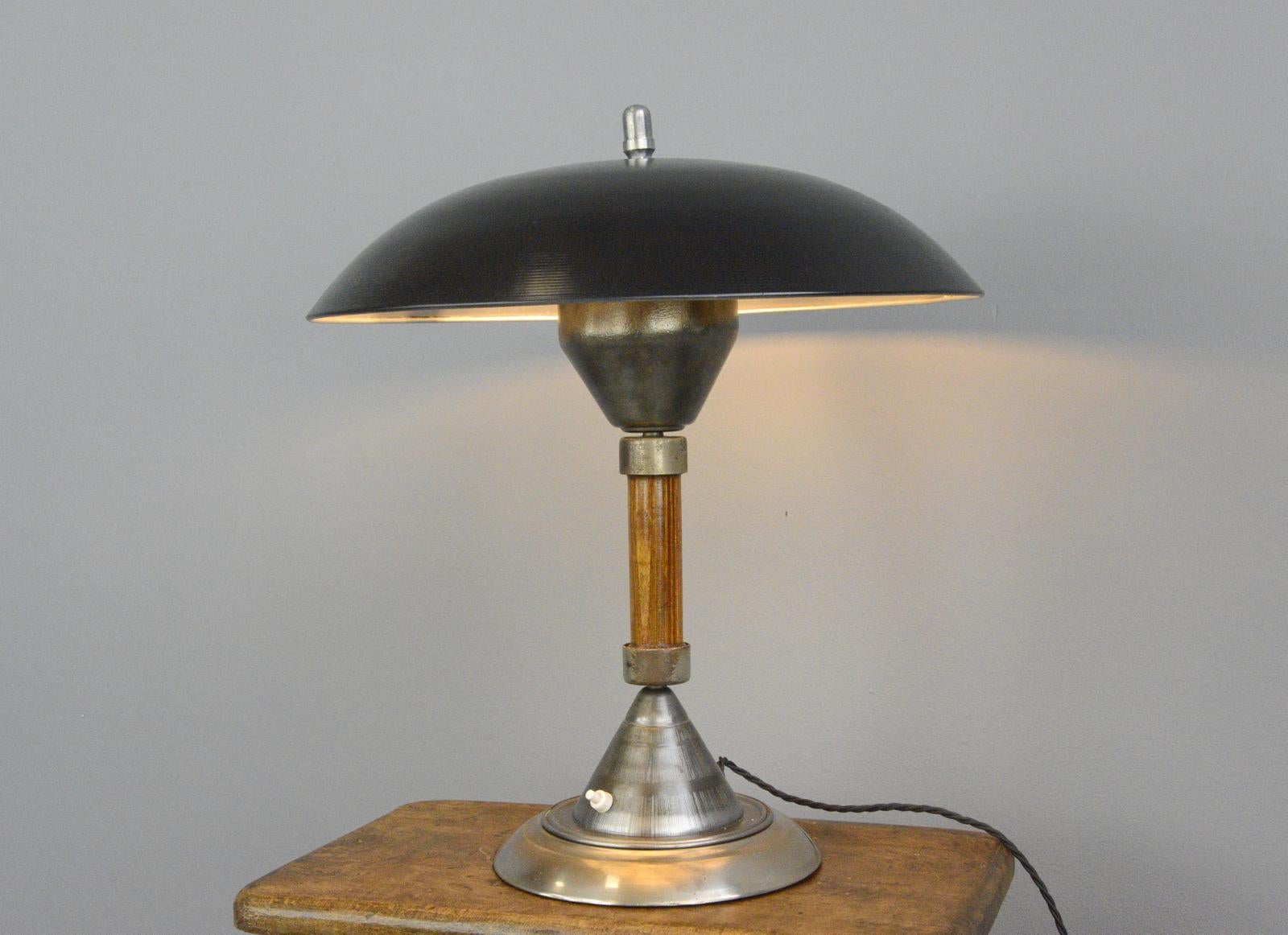 Mid-20th Century German Panzerfaust Table Lamp by Kaiser, circa 1940s