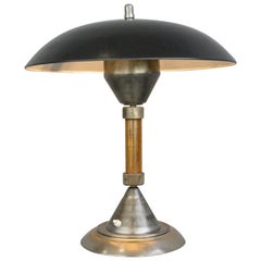 Vintage German Panzerfaust Table Lamp by Kaiser, circa 1940s