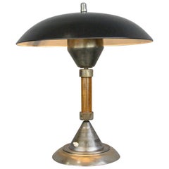 Vintage German Panzerfaust Table Lamp by Kaiser, circa 1940s