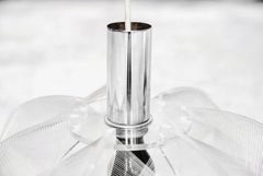 German Pendant Swag Lucite Lamp by Paul Secon for Somplex, 1960s