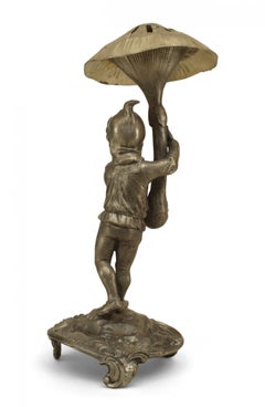 German Pewter Mushroom Gnome