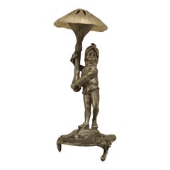German Pewter Mushroom Gnome