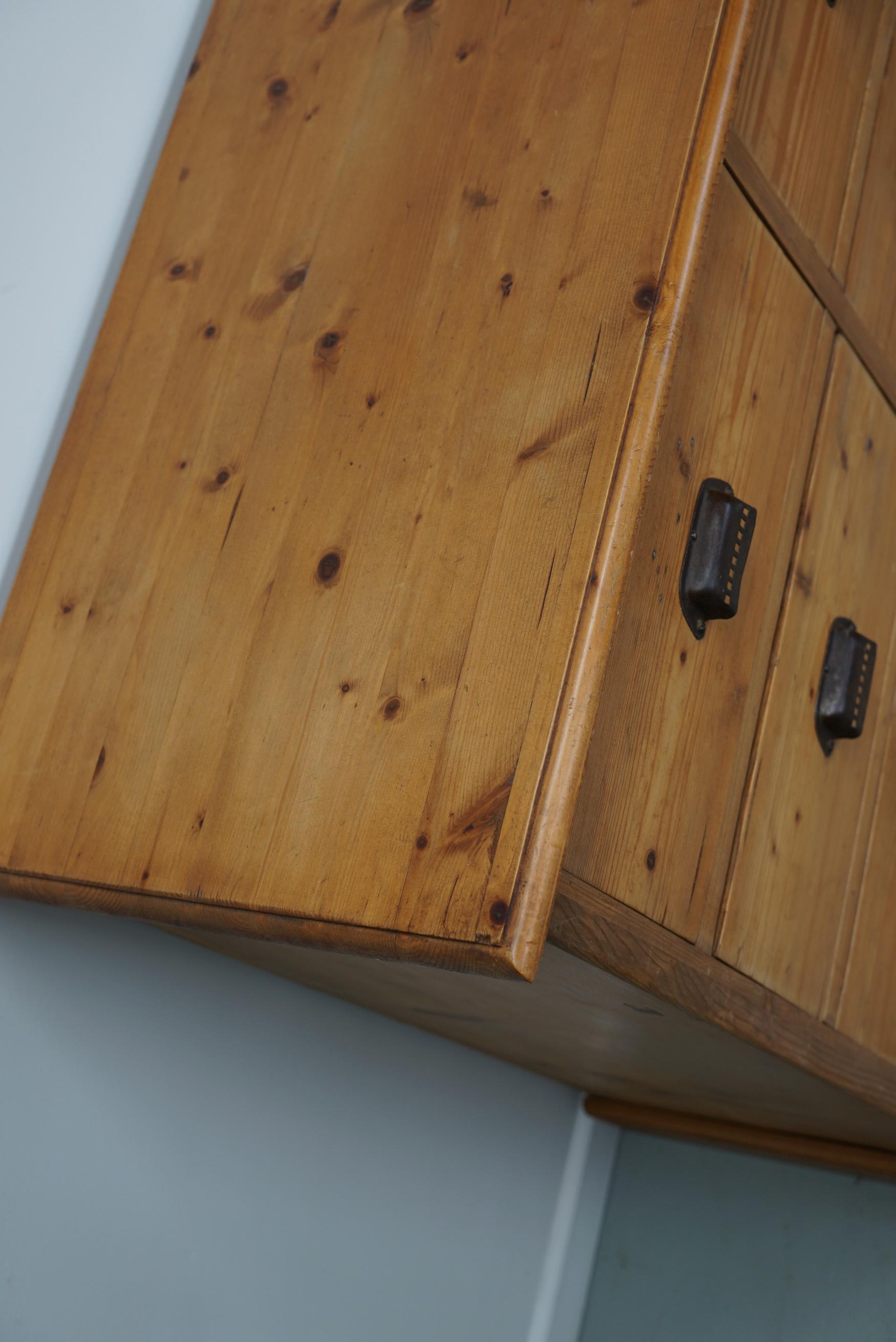 German Pine Apothecary Cabinet or Bank of Drawers, ca 1930s 3