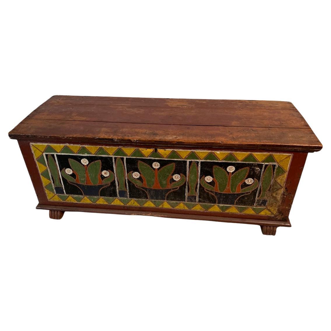 German Pine Blanket / Marriage Chest