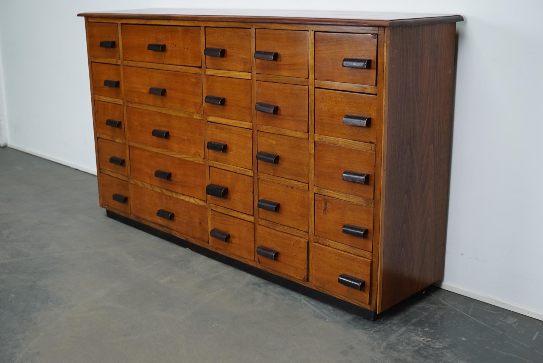 German Pine or Oak Apothecary Cabinet, 1940s 11