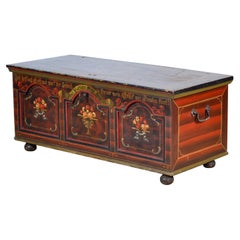 German Pine Wedding Chest from 1842