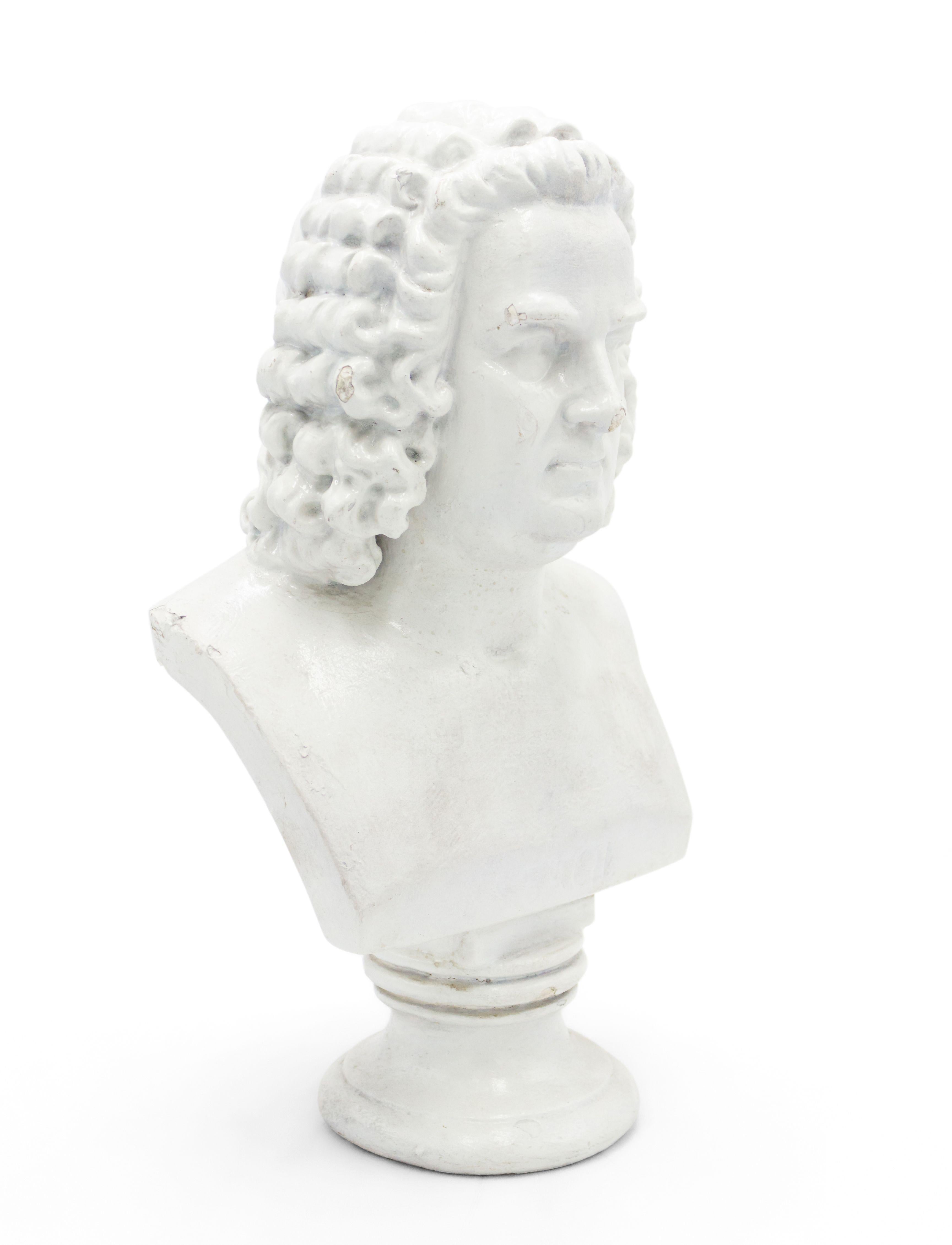 Biedermeier Busto di Bach in gesso tedesco in vendita