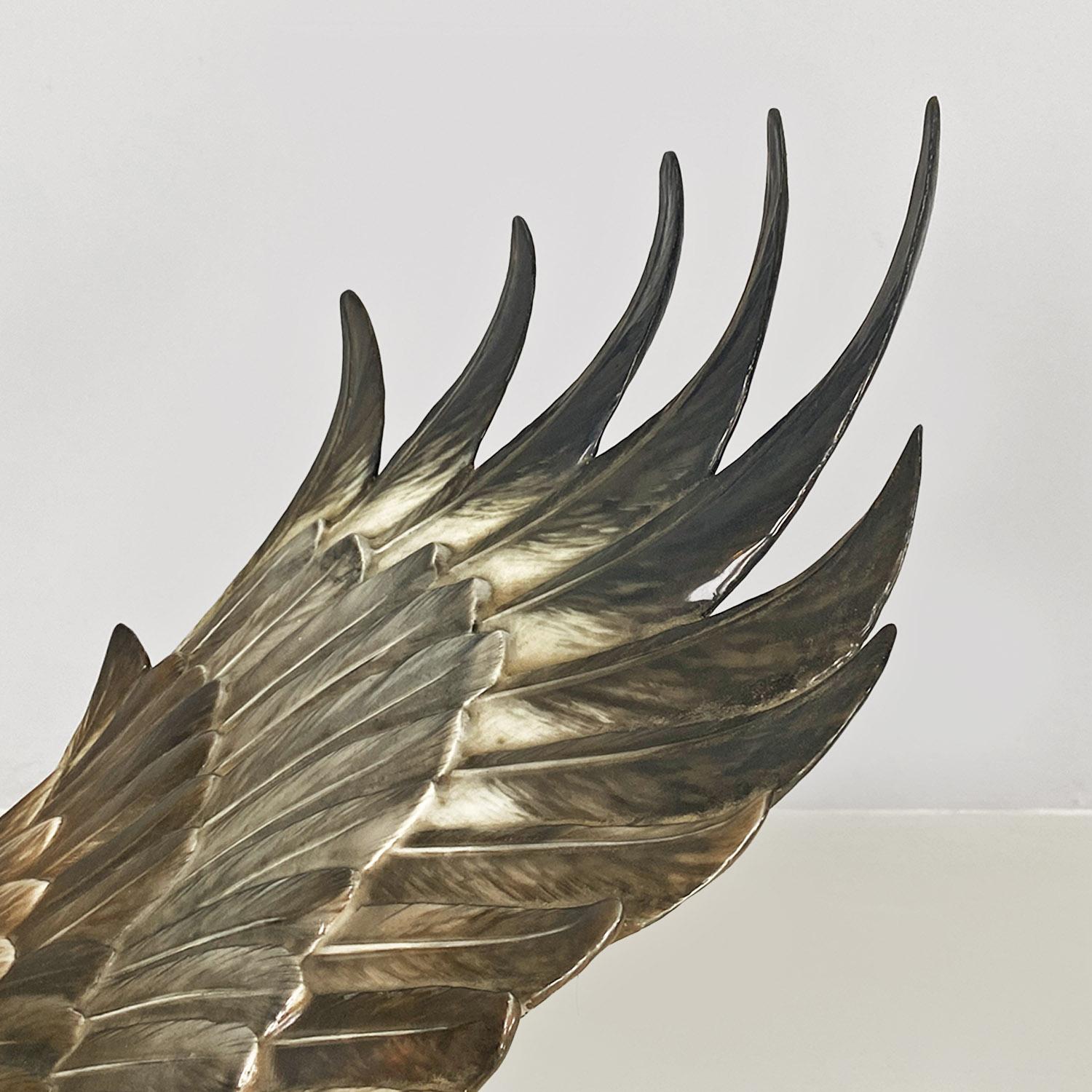 Porcelain German polychrome porcelain eagle sculpture, Fritz Heidenreich, Rosenthal 1930s For Sale