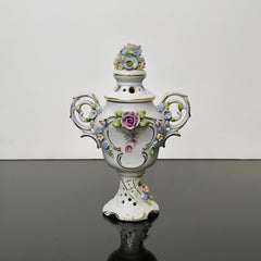 Dresden Porcelain Amphora by Orben Knabe & Co., 1940s Germany