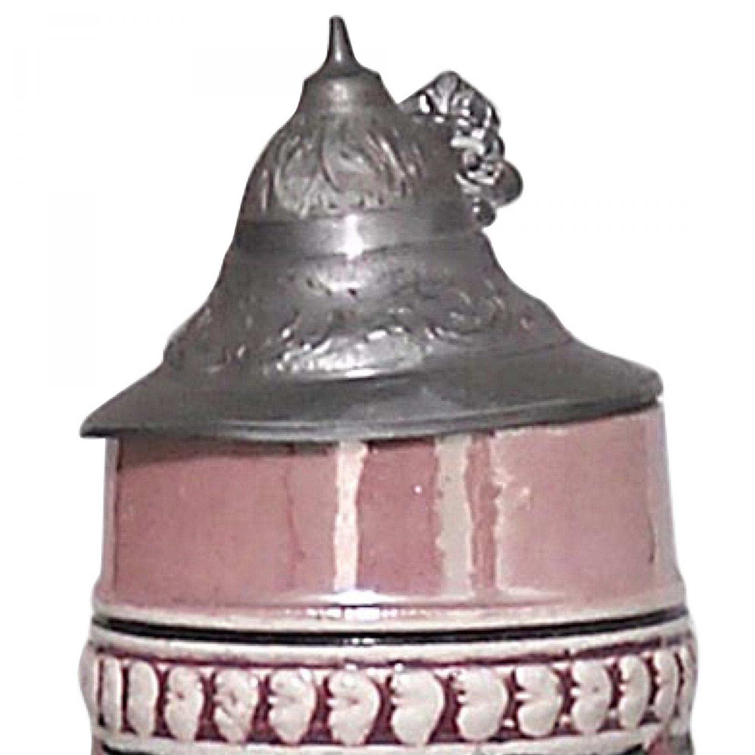 Deutscher Porzellan-Bierkrug (19. Jahrhundert) im Angebot